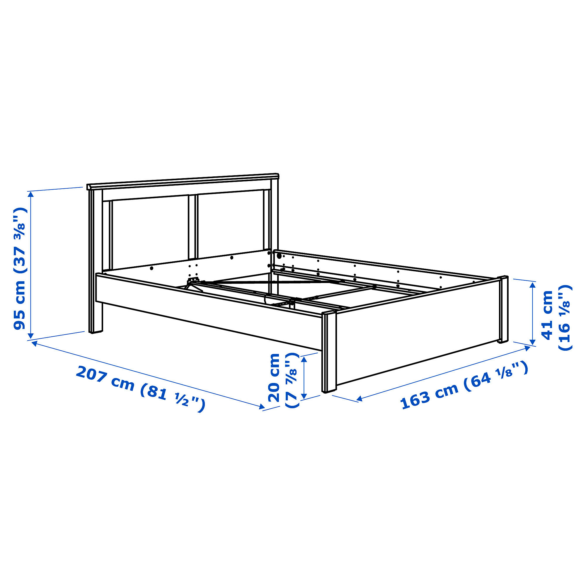 SONGESAND bedroom furniture, set of 4