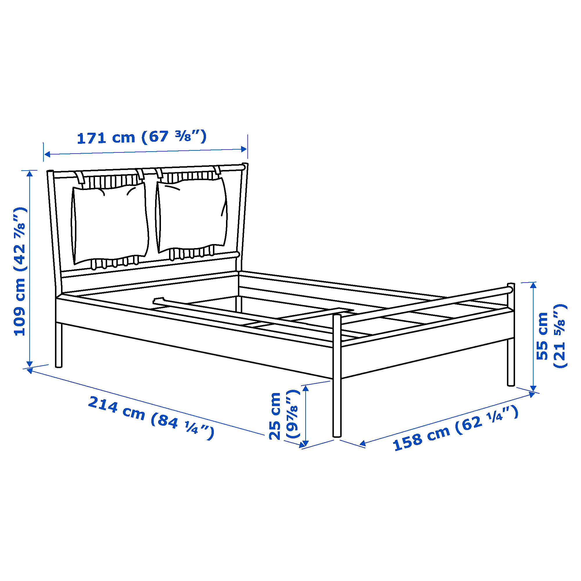 BJÖRKSNÄS bed frame