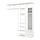 PLATSA - wardrobe with 2 doors+3 drawers, white/Fonnes white | IKEA Taiwan Online - PE846521_S1