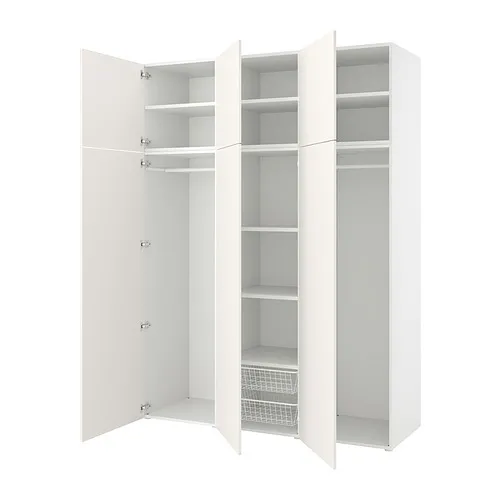 PLATSA - 衣櫃組合/6門, 白色/Fonnes 白色, 180x57x241 公分 | IKEA 線上購物 - PE846523_S4