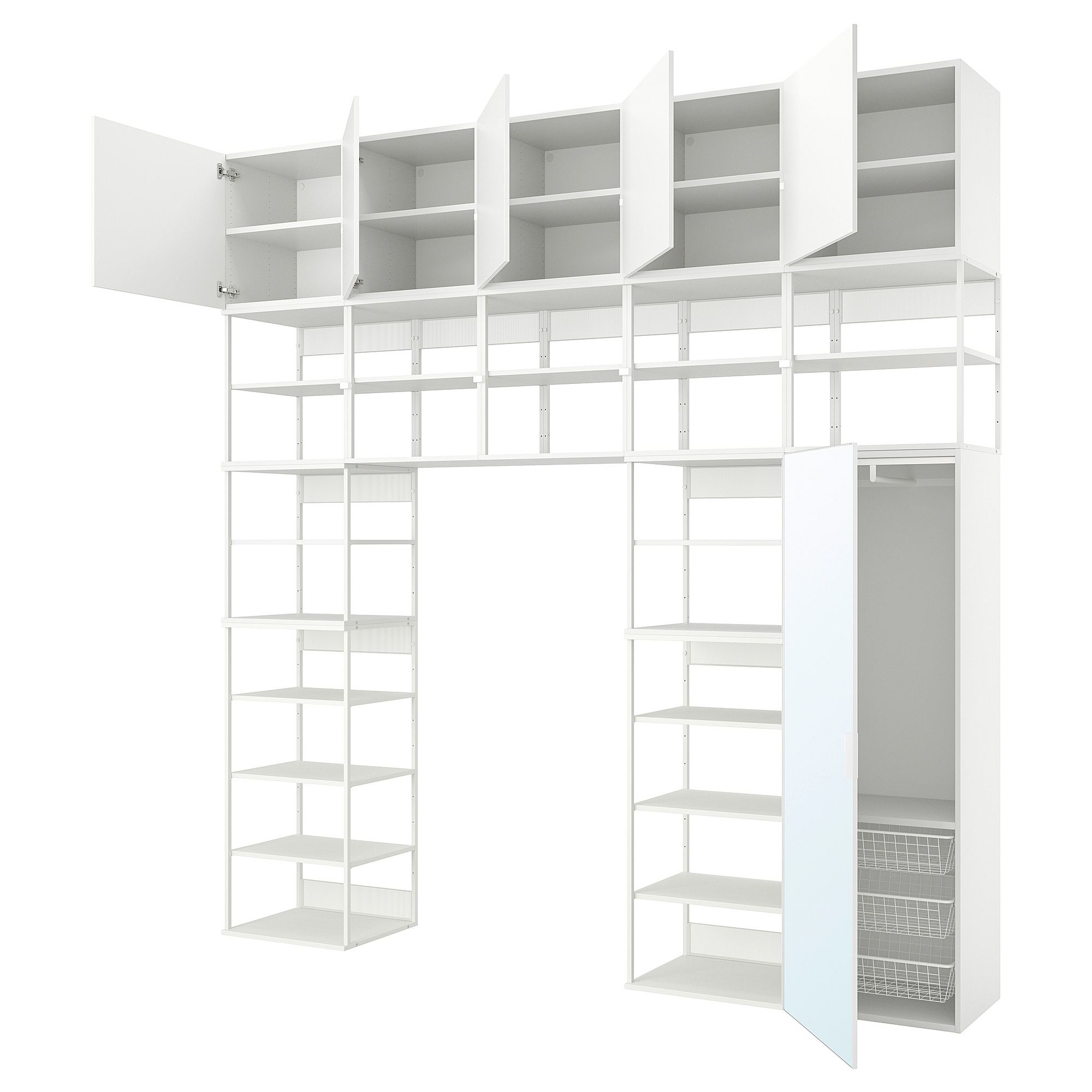 PLATSA wardrobe w 6 doors