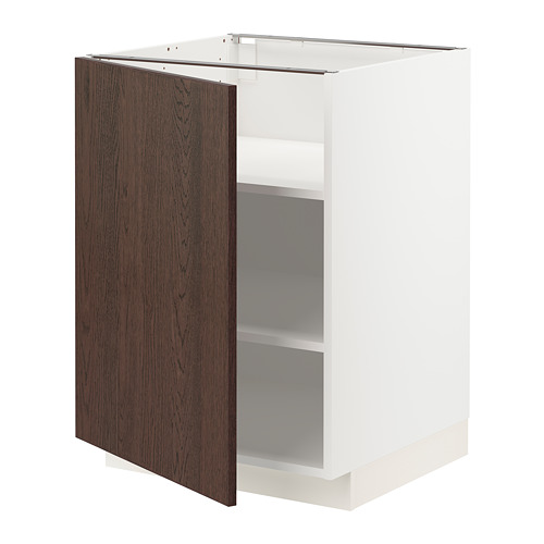 METOD base cabinet with shelves