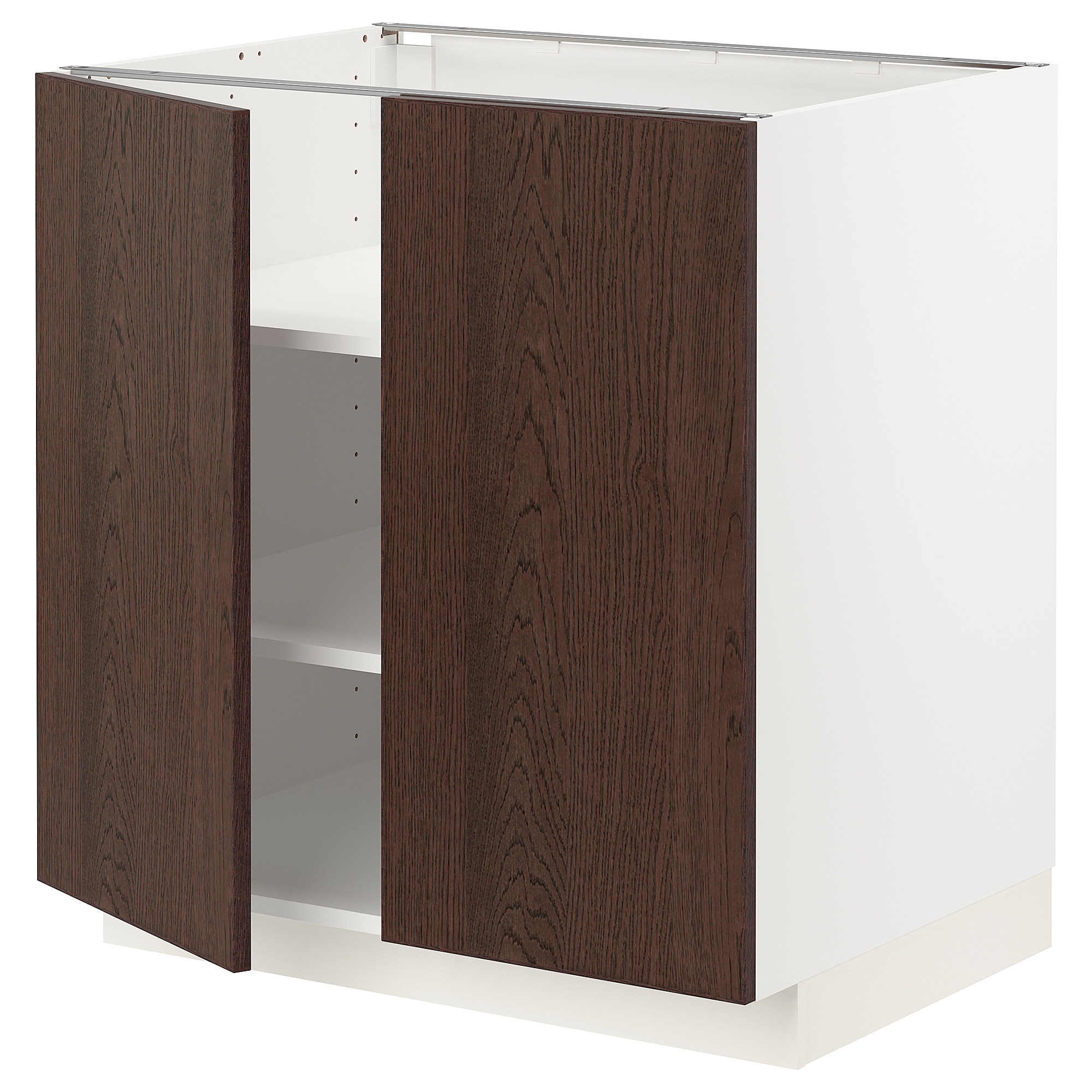 METOD base cabinet with shelves/2 doors