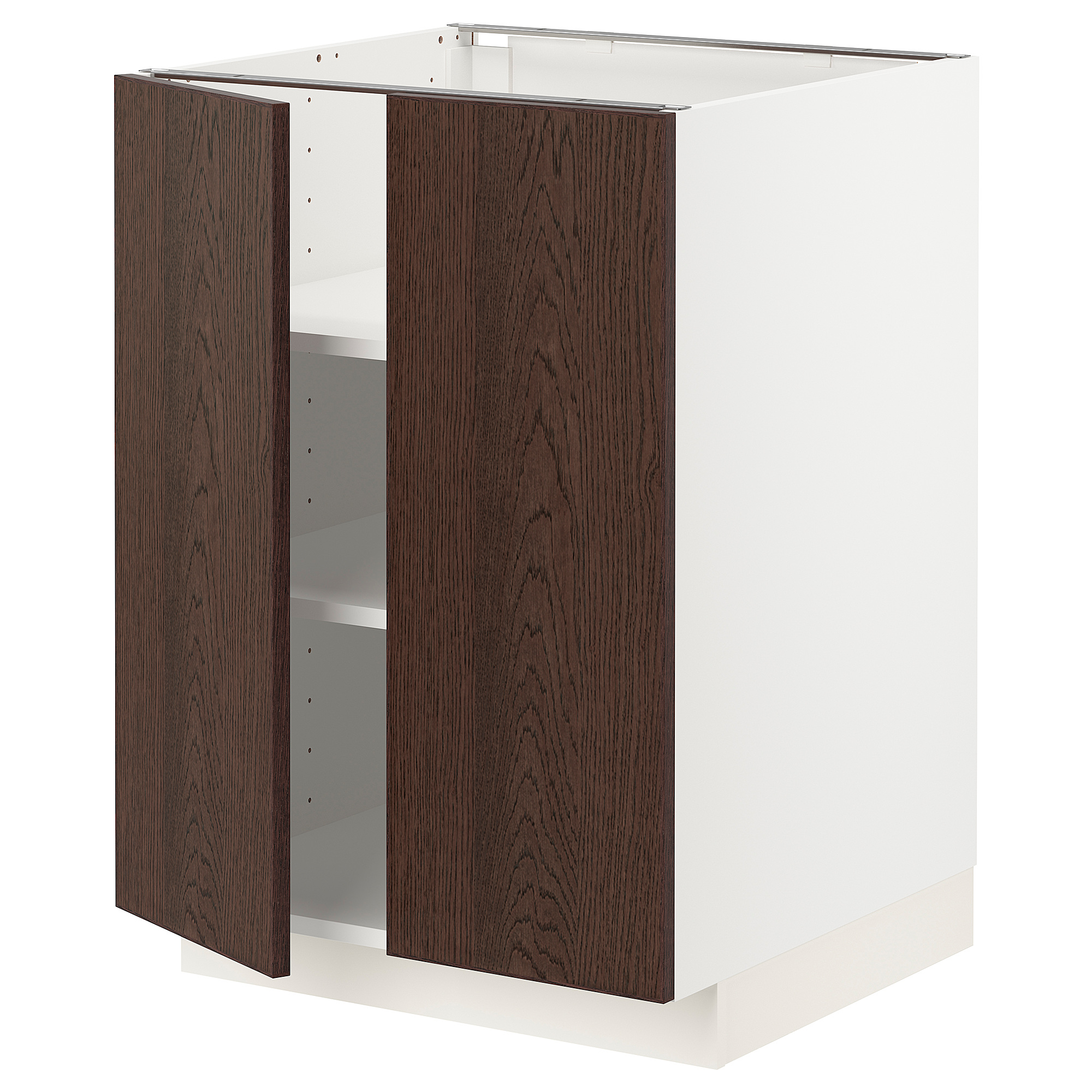 METOD base cabinet with shelves/2 doors