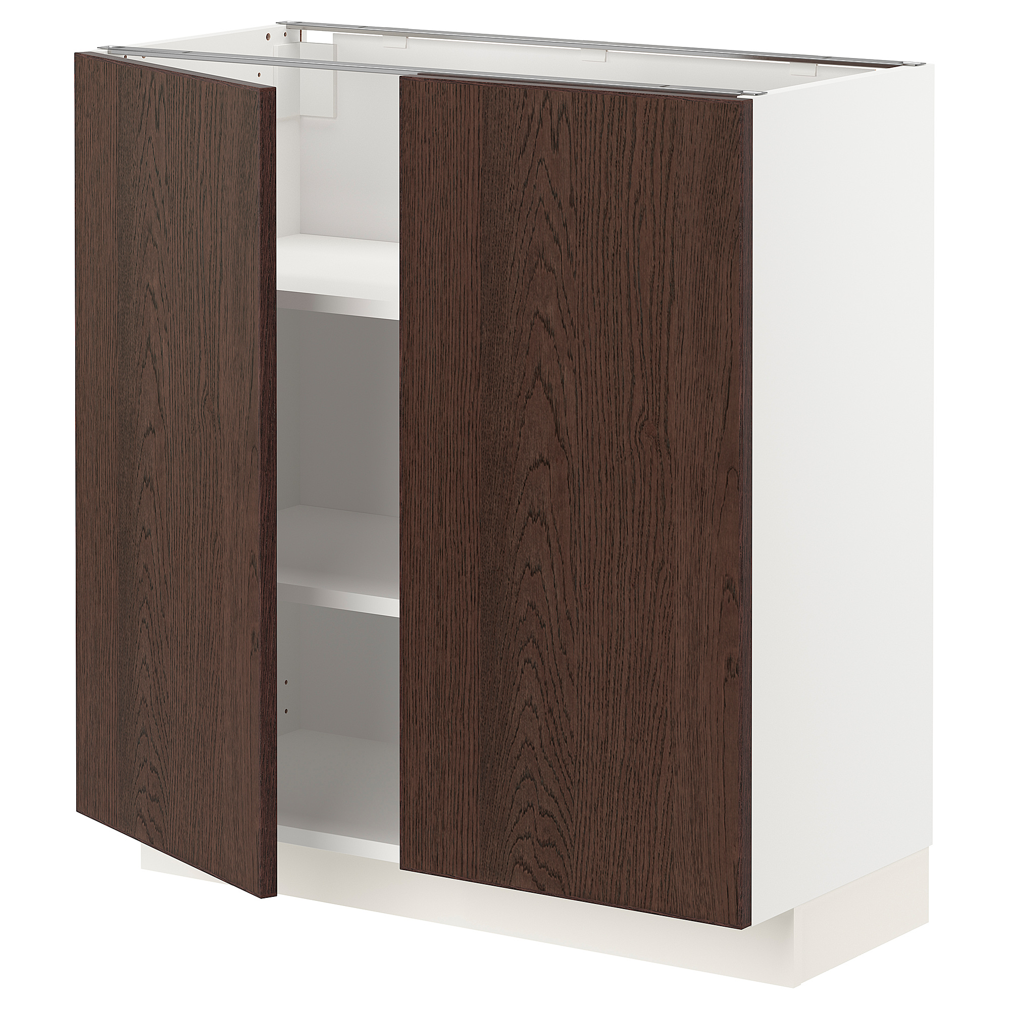 METOD base cabinet with shelves/2 doors