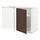 METOD - corner base cab w pull-out fitting, white/Sinarp brown | IKEA Taiwan Online - PE802469_S1