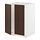METOD - base cabinet for sink + 2 doors, white/Sinarp brown | IKEA Taiwan Online - PE802323_S1