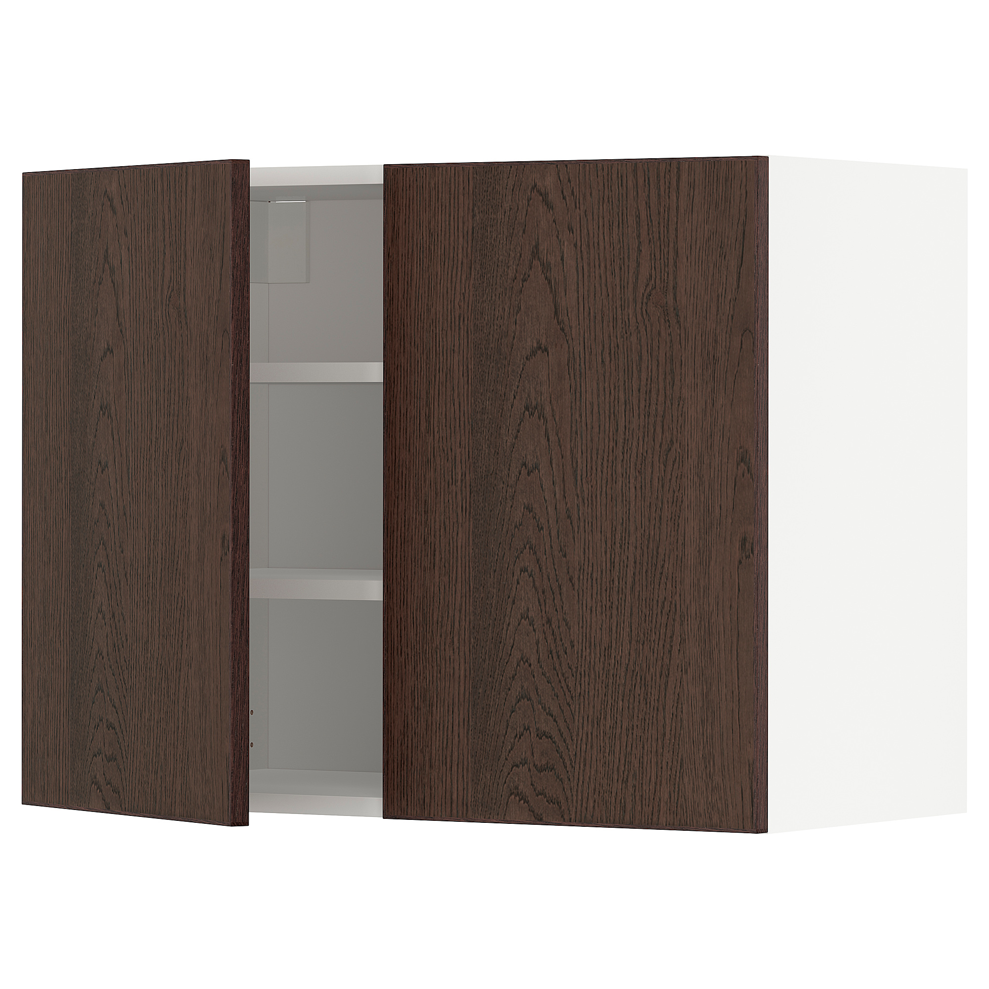 METOD wall cabinet with shelves/2 doors