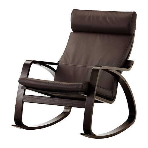 POÄNG - rocking-chair, black-brown/Glose dark brown | IKEA Taiwan Online - PE311399_S4