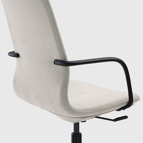 LÅNGFJÄLL - conference chair with armrests, Gunnared beige/black | IKEA Taiwan Online - PE607134_S4