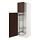 METOD - high cabinet with cleaning interior, white/Sinarp brown | IKEA Taiwan Online - PE802487_S1