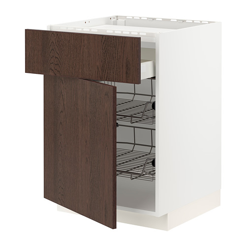 METOD/MAXIMERA base cab f hob/drawer/2 wire bskts