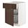 METOD/MAXIMERA - 底櫃附網籃/抽屜/門板, 白色/Sinarp 棕色 | IKEA 線上購物 - PE802314_S1