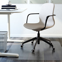 LÅNGFJÄLL - office chair with armrests, Gunnared dark grey/black | IKEA Taiwan Online - PE735482_S3