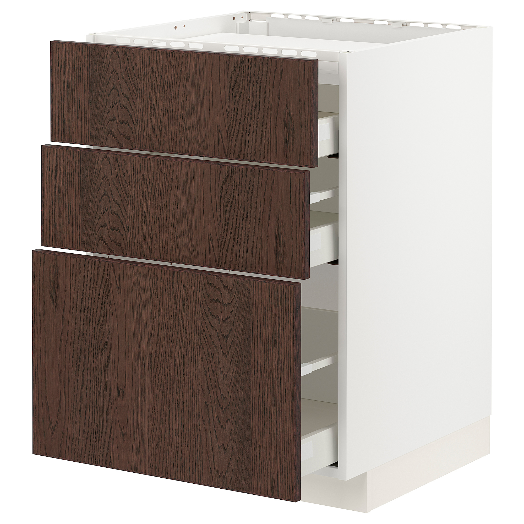 METOD/MAXIMERA base cab f hob/3 fronts/3 drawers