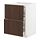METOD/MAXIMERA - base cab f hob/2 fronts/3 drawers, white/Sinarp brown | IKEA Taiwan Online - PE802497_S1