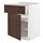 METOD/MAXIMERA - 底櫃附抽屜/門板, 白色/Sinarp 棕色 | IKEA 線上購物 - PE802427_S1