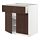 METOD/MAXIMERA - base cabinet with drawer/2 doors, white/Sinarp brown | IKEA Taiwan Online - PE802385_S1