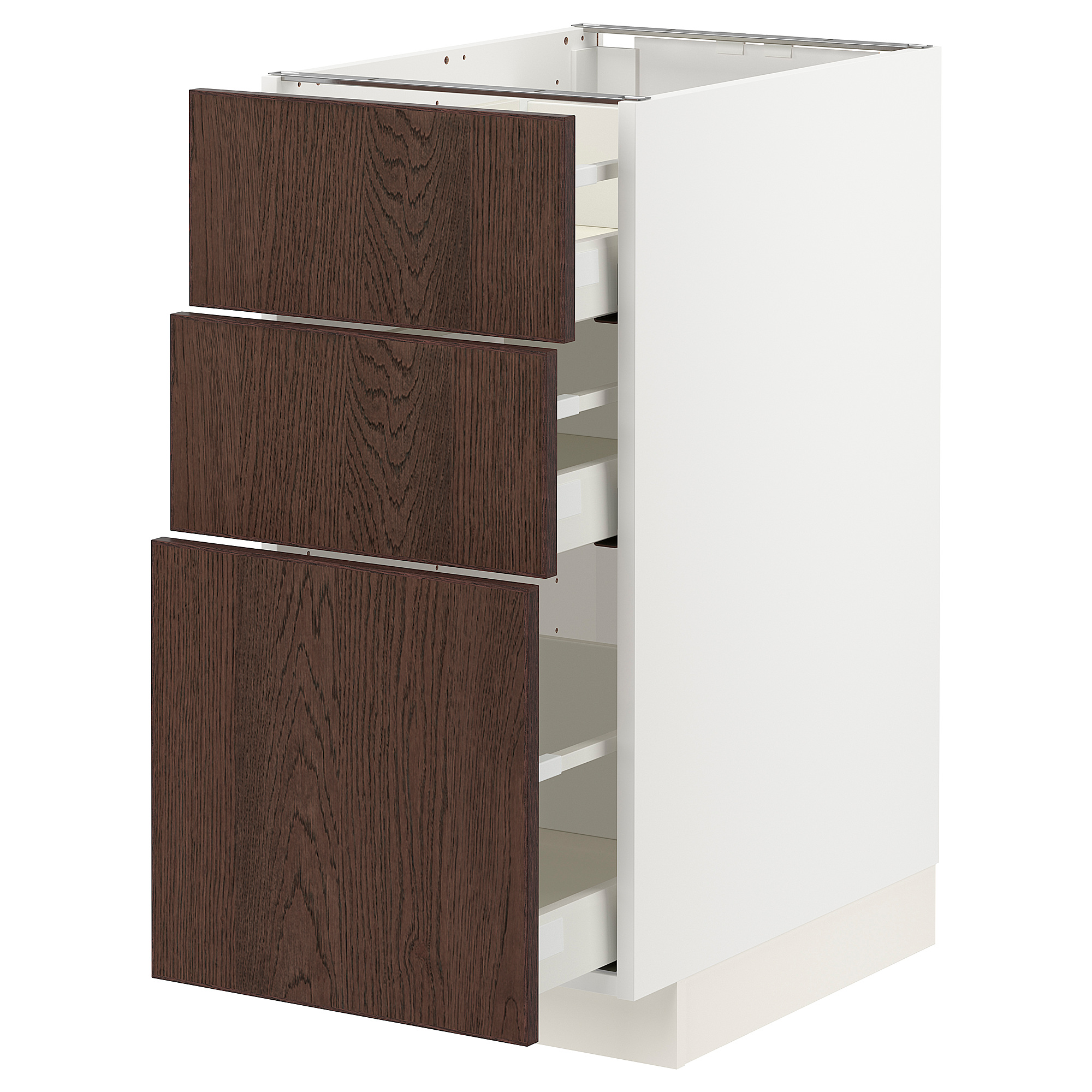 METOD/MAXIMERA base cabinet with 3 drawers