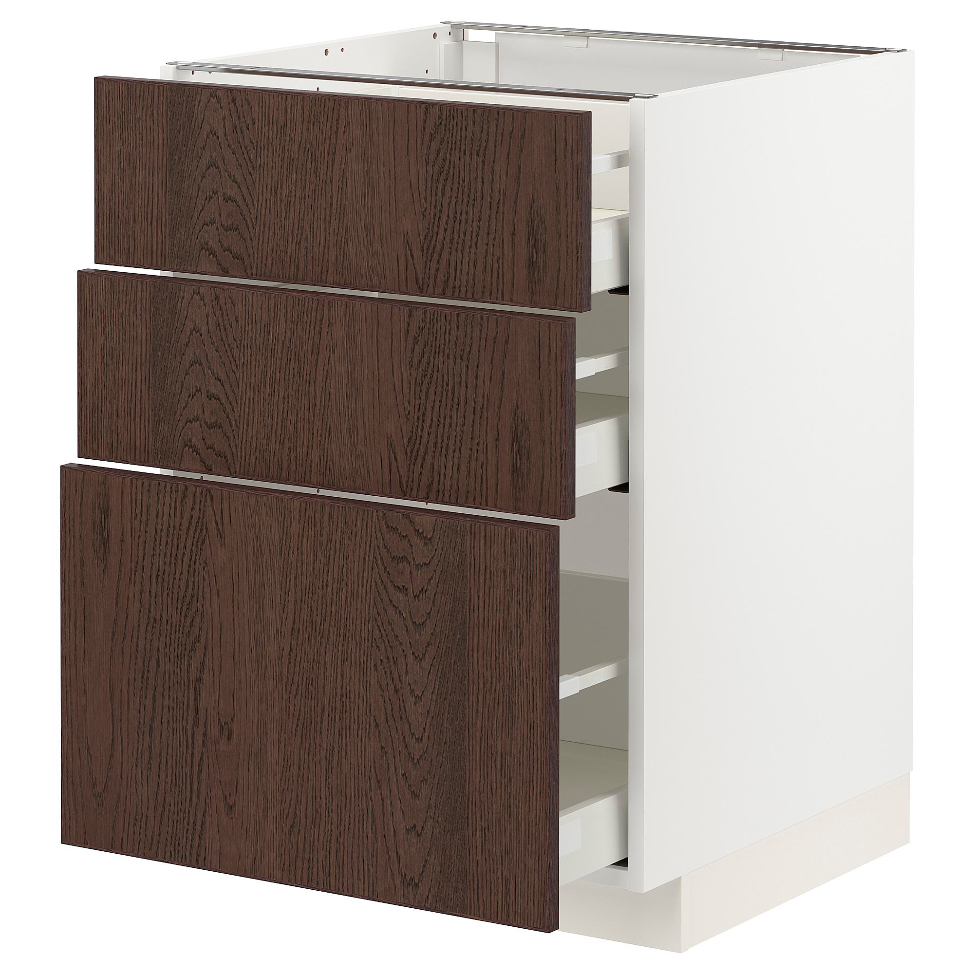 METOD/MAXIMERA base cabinet with 3 drawers
