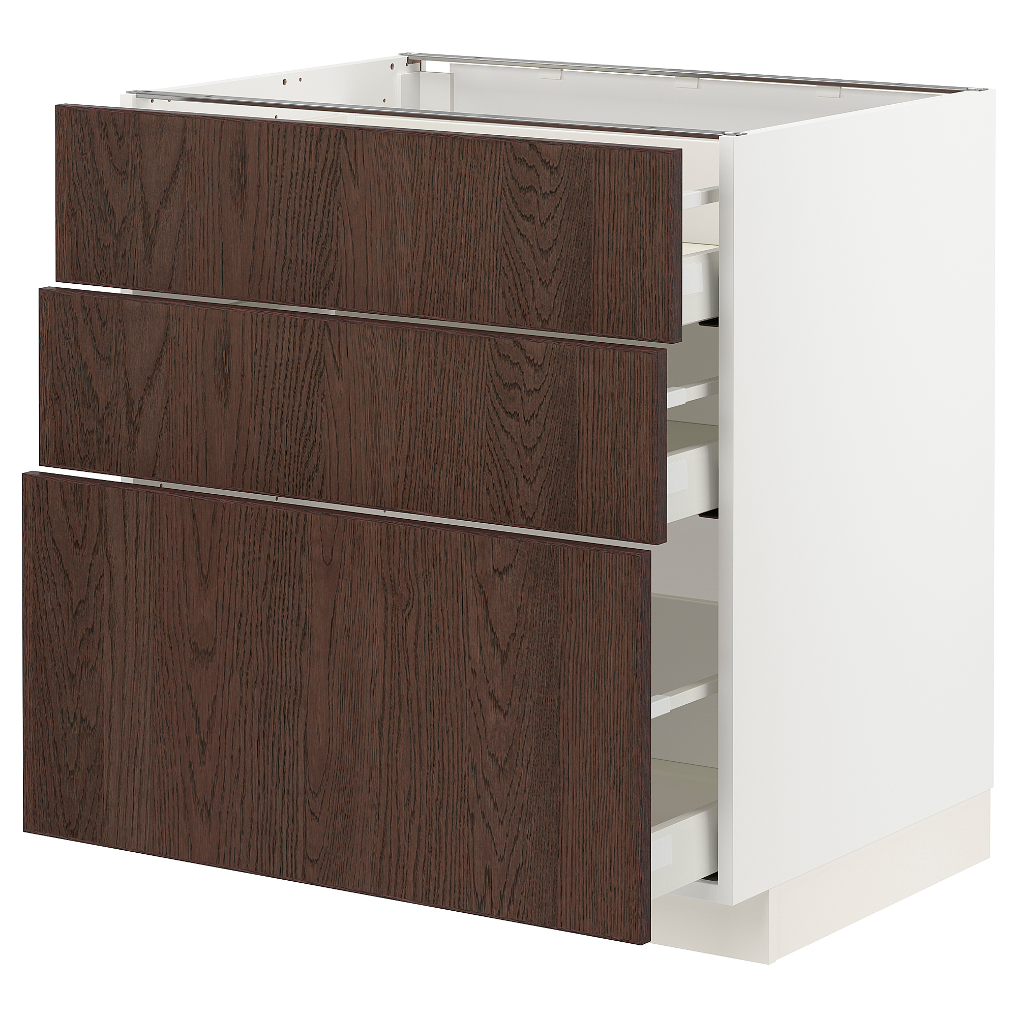 METOD/MAXIMERA base cabinet with 3 drawers