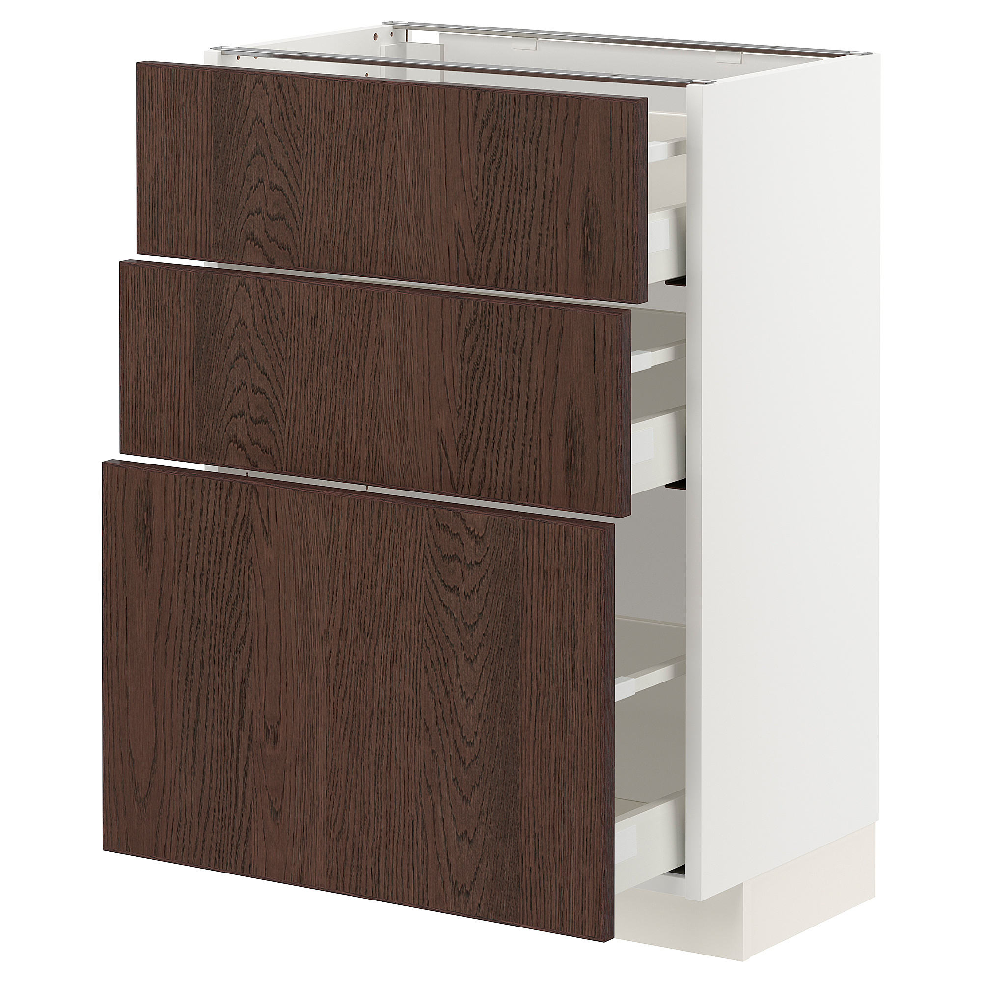 METOD/MAXIMERA base cabinet with 3 drawers