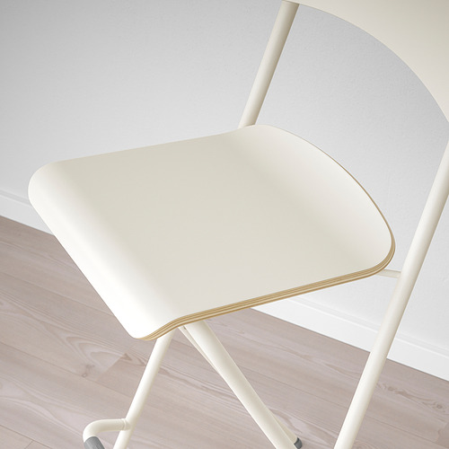 FRANKLIN - 折疊吧台椅, 白色/白色 | IKEA 線上購物 - PE846842_S4
