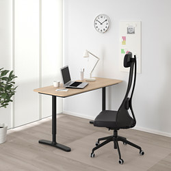 BEKANT - desk, black stained ash veneer/black | IKEA Taiwan Online - PE740519_S3