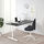 BEKANT - 書桌/工作桌, 黑色/實木貼皮 梣木/白色 | IKEA 線上購物 - PE714697_S1