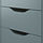 ALEX - 附輪腳抽屜櫃, 深土耳其藍/黑色 | IKEA 線上購物 - PE846944_S1