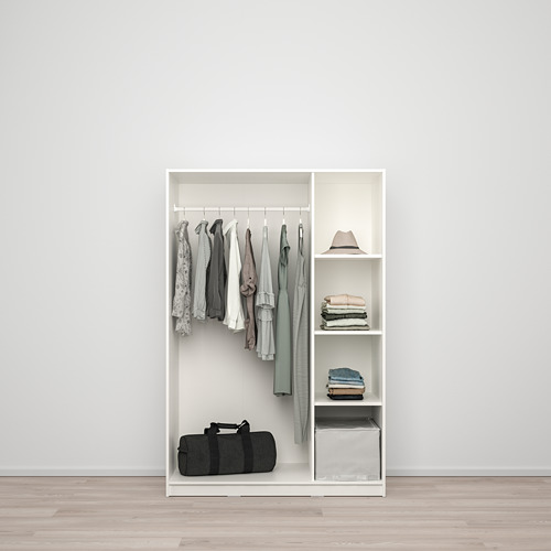 KLEPPSTAD - 三門衣櫃/衣櫥, 白色 | IKEA 線上購物 - PE748783_S4