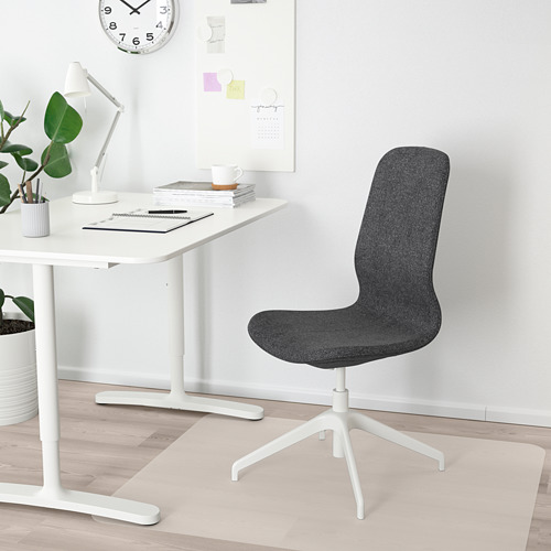 LÅNGFJÄLL - conference chair, Gunnared dark grey/white | IKEA Taiwan Online - PE671350_S4