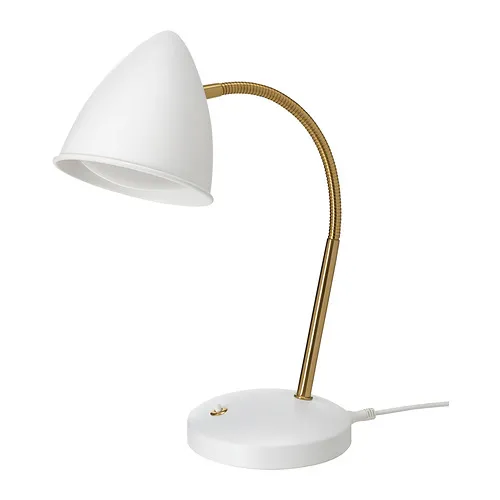 ISNÅLEN - LED work lamp, white/brass-colour | IKEA Taiwan Online - PE857378_S4