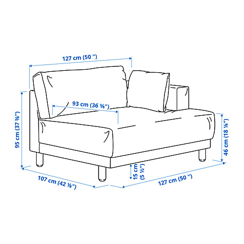 UPPÅKRA 1.5-seat module