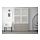 BESTÅ - 玻璃門櫃組合, 染白橡木紋/Selsviken 高亮面/米色霧面玻璃 | IKEA 線上購物 - PE536934_S1