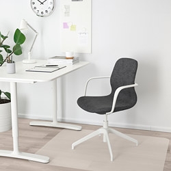 LÅNGFJÄLL - 會議椅, Gunnared 米色/白色 | IKEA 線上購物 - PE734843_S3