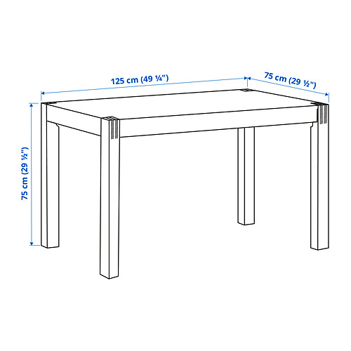 NORDBY - 桌子, 橡膠木 | IKEA 線上購物 - PE847064_S4