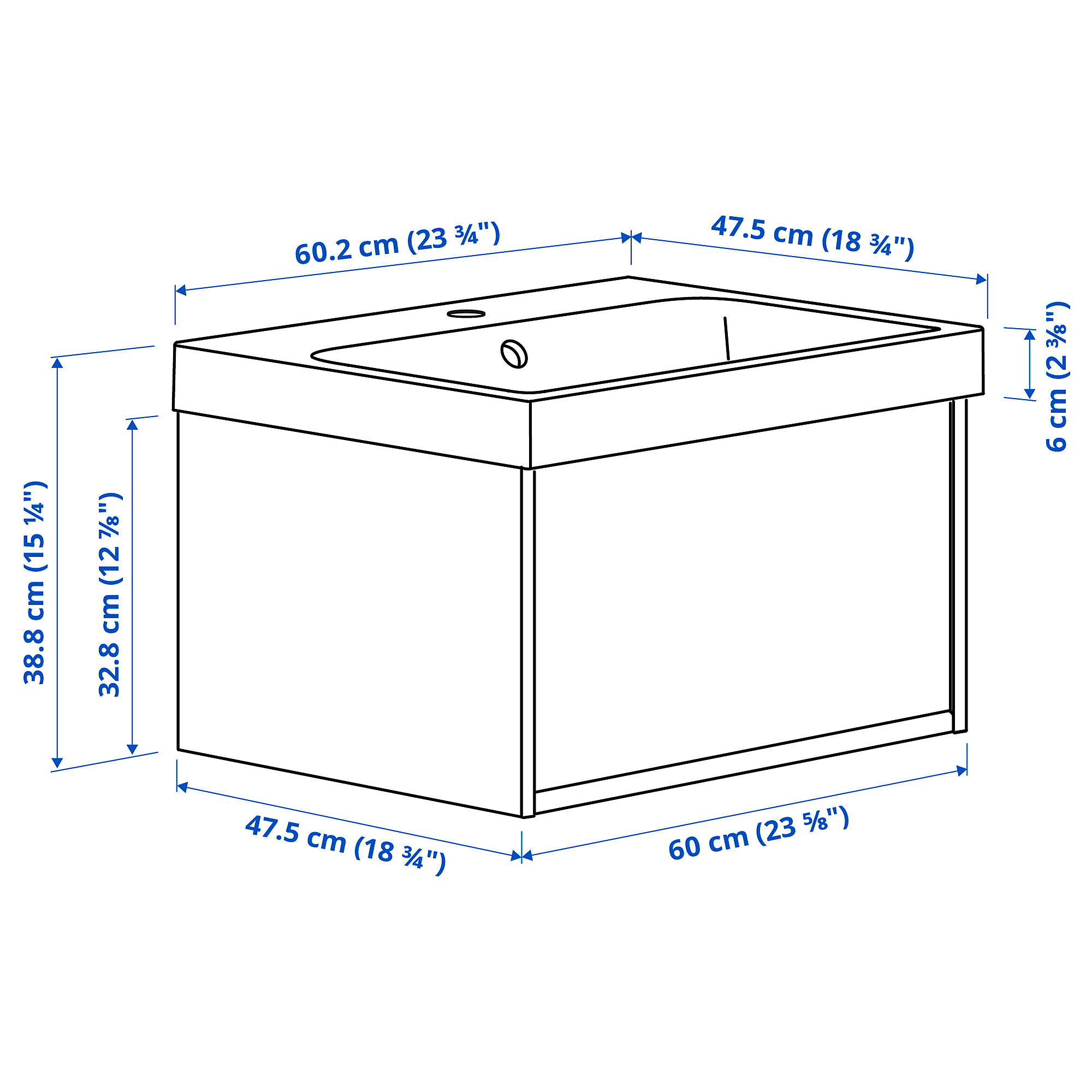 ÄNGSJÖN/BACKSJÖN wash-stnd w drawer/wash-basin