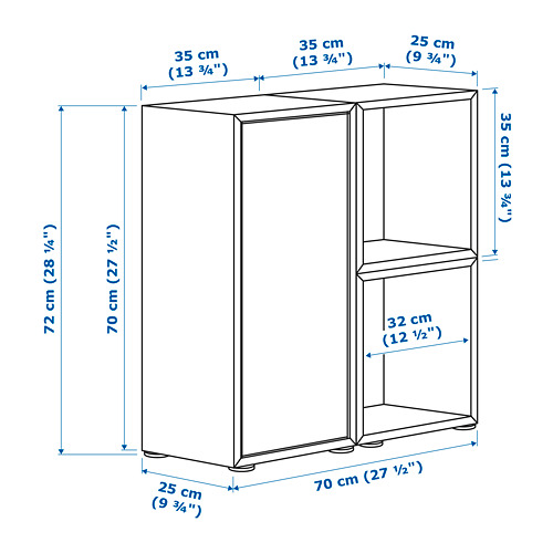 EKET - cabinet combination with feet, dark grey | IKEA Taiwan Online - PE659506_S4