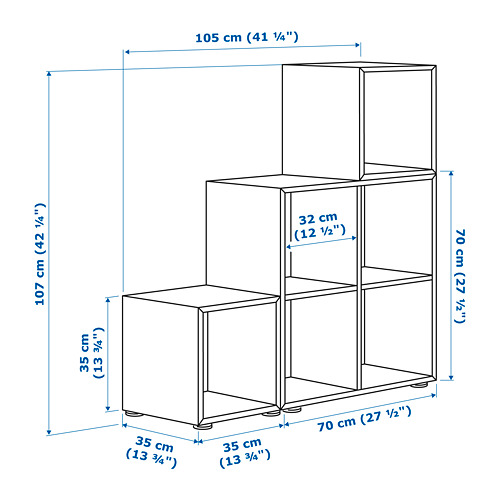 EKET cabinet combination with feet