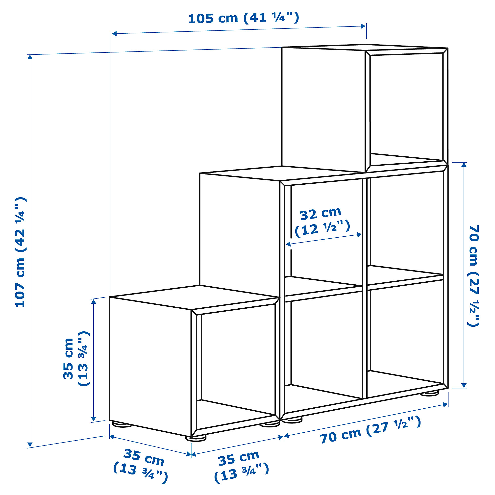 EKET cabinet combination with feet