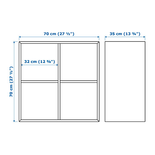EKET - wall-mounted shelving unit w 4 comp, white | IKEA Taiwan Online - PE659550_S4
