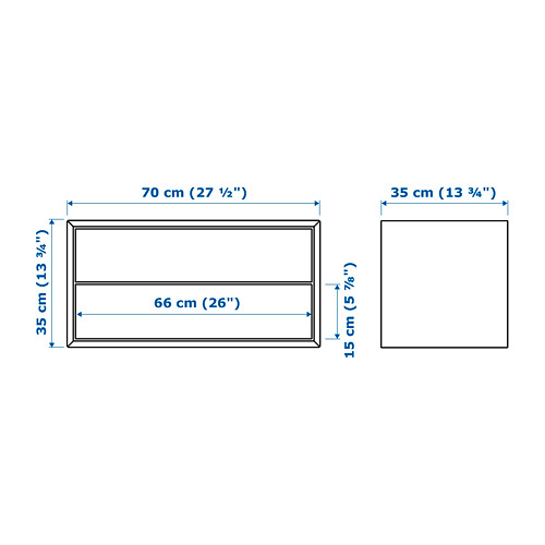 EKET - cabinet with 2 drawers, dark grey | IKEA Taiwan Online - PE659553_S4