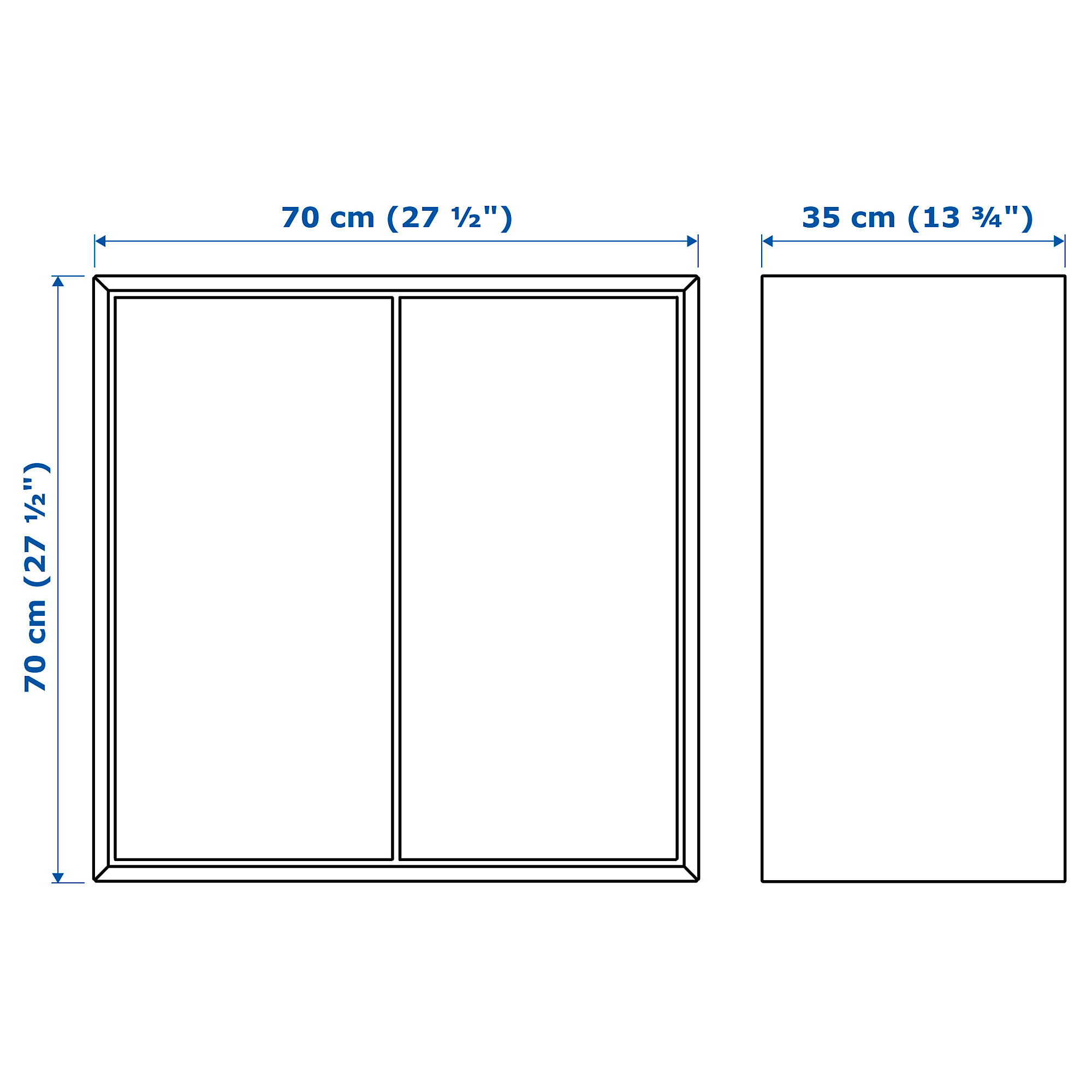 EKET cabinet w 2 doors and 1 shelf