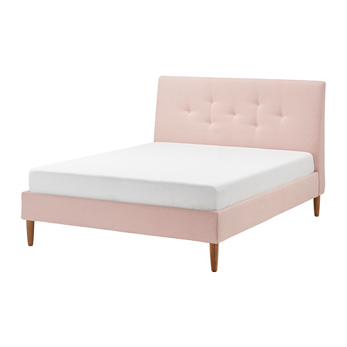 IDANÄS - 雙人軟墊式床框, 淺粉紅色 | IKEA 線上購物 - PE802887_S4