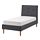 IDANÄS - 單人軟墊式床框, 深灰色 | IKEA 線上購物 - PE802890_S1