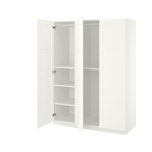 PAX/BERGSBO - 衣櫃/衣櫥組合, 白色/白色, 150x60x201 公分 | IKEA 線上購物 - PE885830_S4