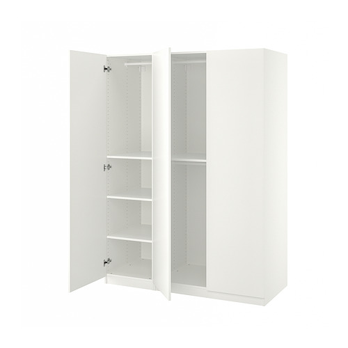 PAX/FORSAND - 衣櫃/衣櫥組合, 白色/白色, 150x60x201 公分 | IKEA 線上購物 - PE885834_S4