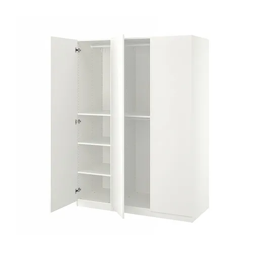 PAX/FORSAND - 衣櫃/衣櫥組合, 白色/白色, 150x60x201 公分 | IKEA 線上購物 - PE885834_S4