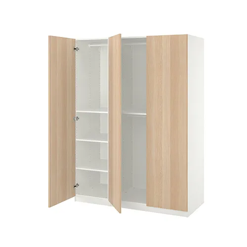 PAX/FORSAND - 衣櫃/衣櫥組合, 白色/染白橡木紋, 150x60x201 公分 | IKEA 線上購物 - PE885840_S4